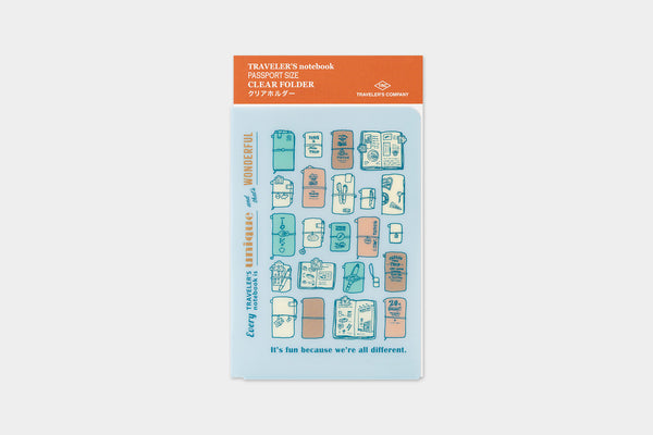 Traveler's Company Traveler's Notebook Clear Folder Passport Size