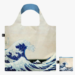 Loqi Reusable Recycled Bag - Hokusai- The Great Wave