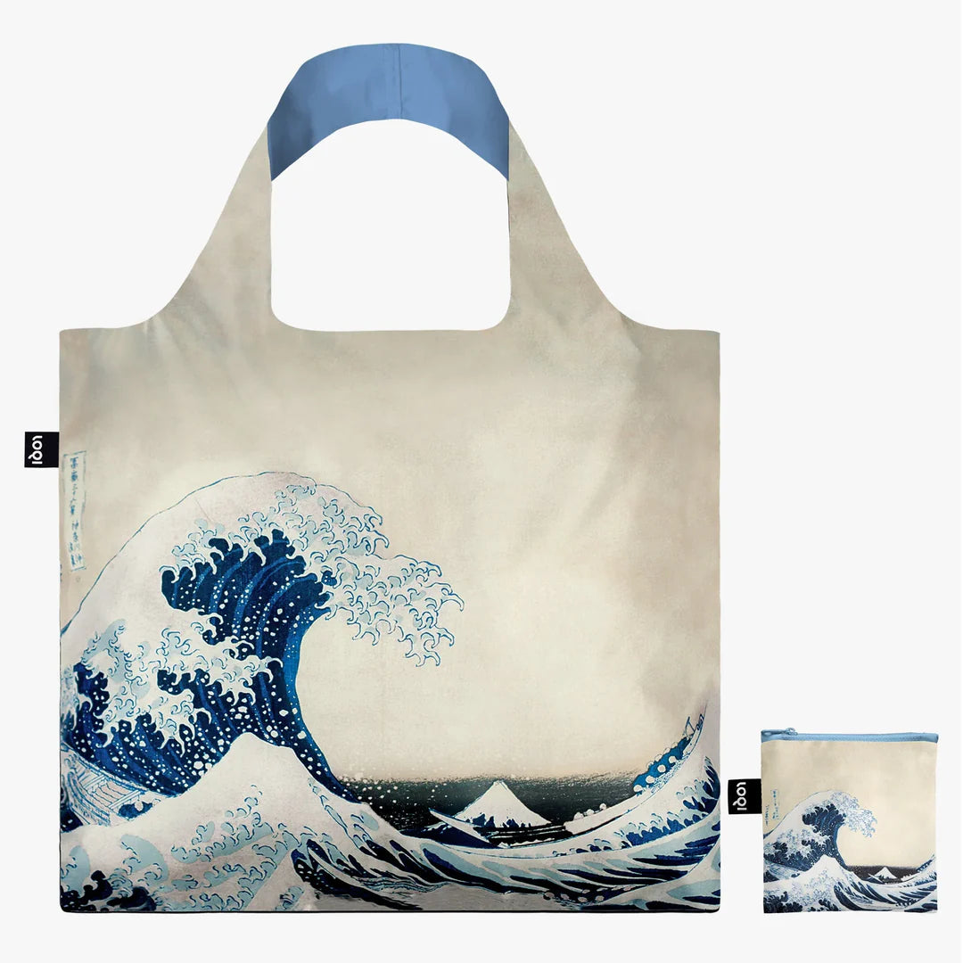 Loqi Reusable Recycled Bag - Hokusai