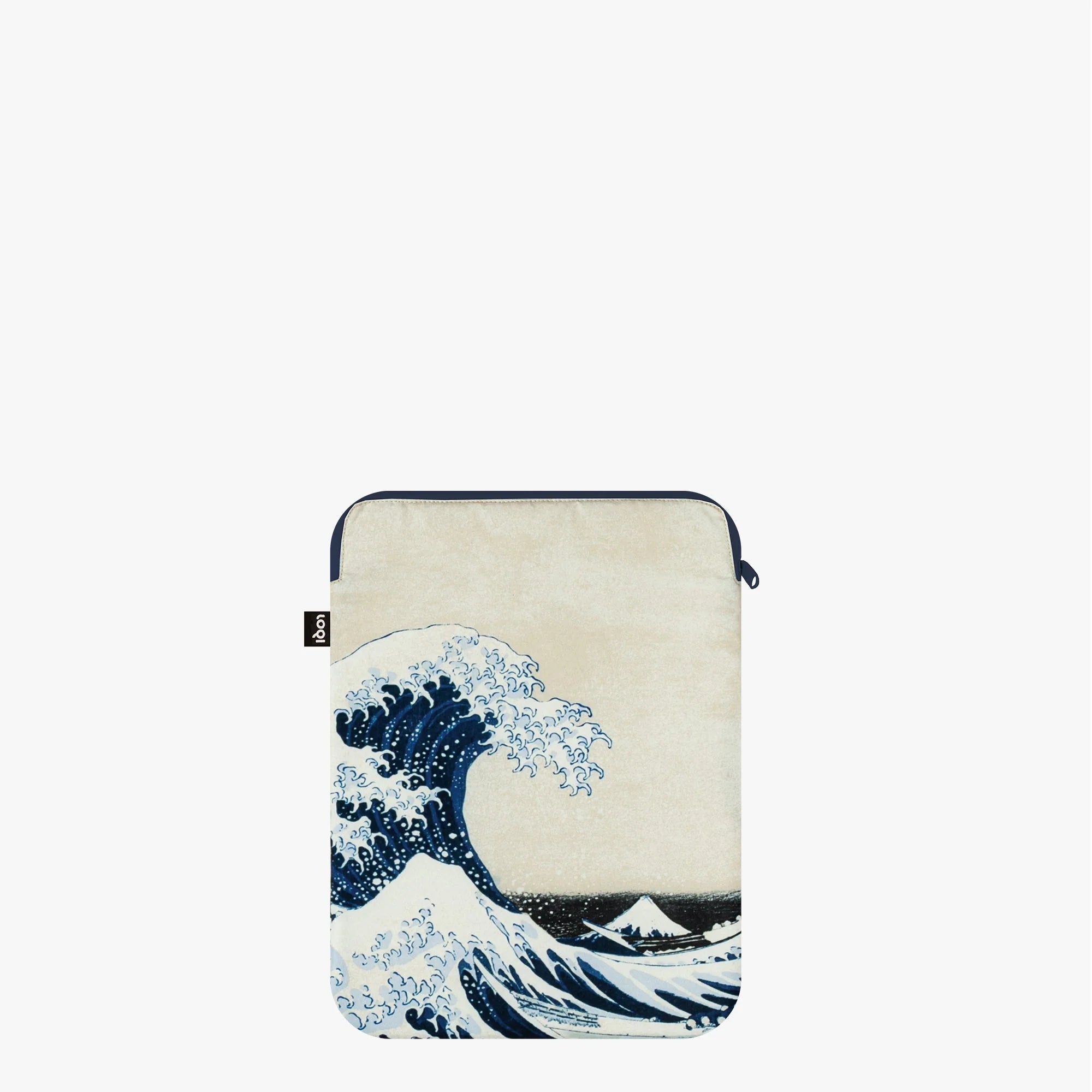Loqi Recycled Laptop Sleeve 13"/14" - Wave by Katsushika Hokusai
