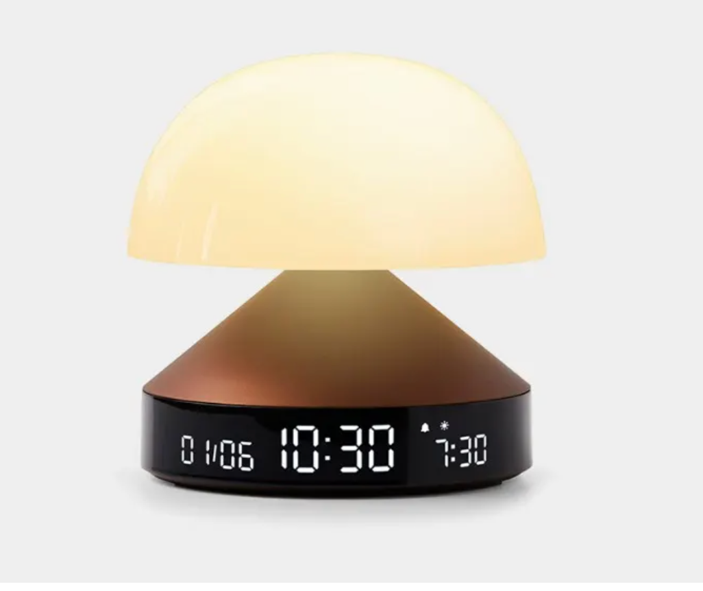 Lexon Mina Sunrise Alarm Clock and Lamp- Bronze