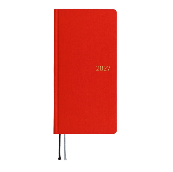 Hobonichi Techo 2027 Weeks Colors: Poppy Red