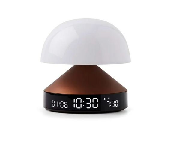 Lexon Mina Sunrise Alarm Clock and Lamp- Bronze