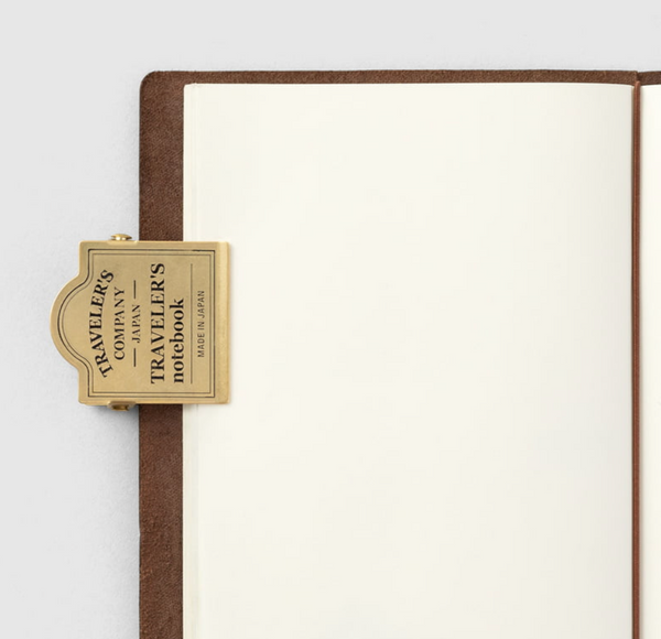 Traveler's Company Traveler's Notebook 030 Brass Clip TRC Logo