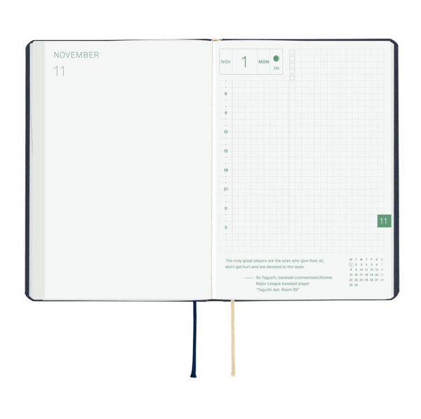Hobonichi Techo 2027 HON slash navy A6
