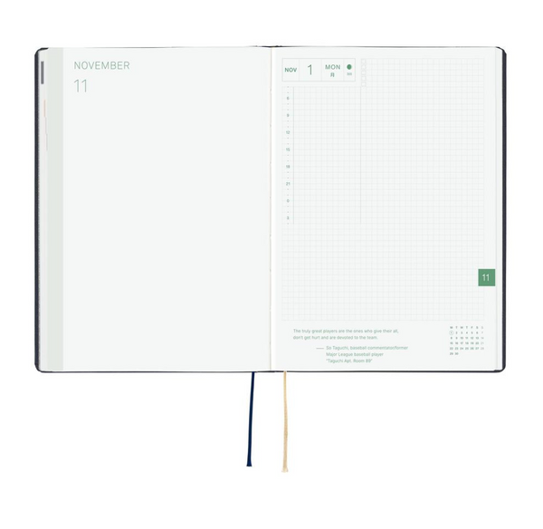 Hobonichi Techo 2027 HON Slash Navy A5