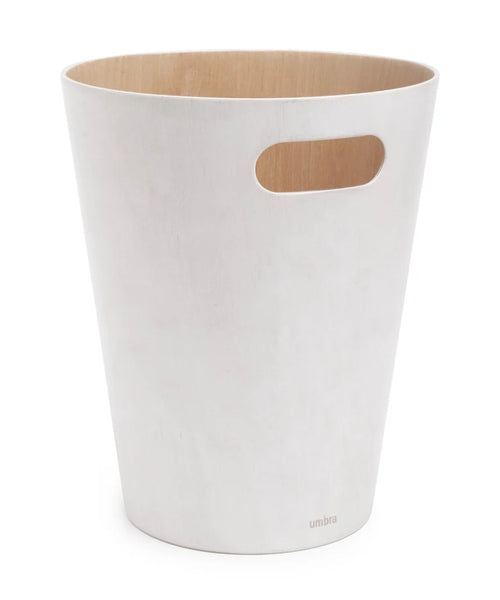 Umbra Woodrow Trash Can - White