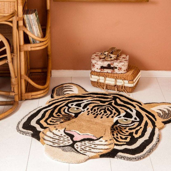 Doing Goods Tiger Head Rug - Large - Tigerhovede Stort