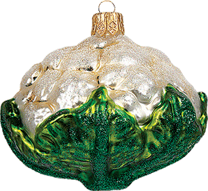 Cauliflower Christmas Ornament