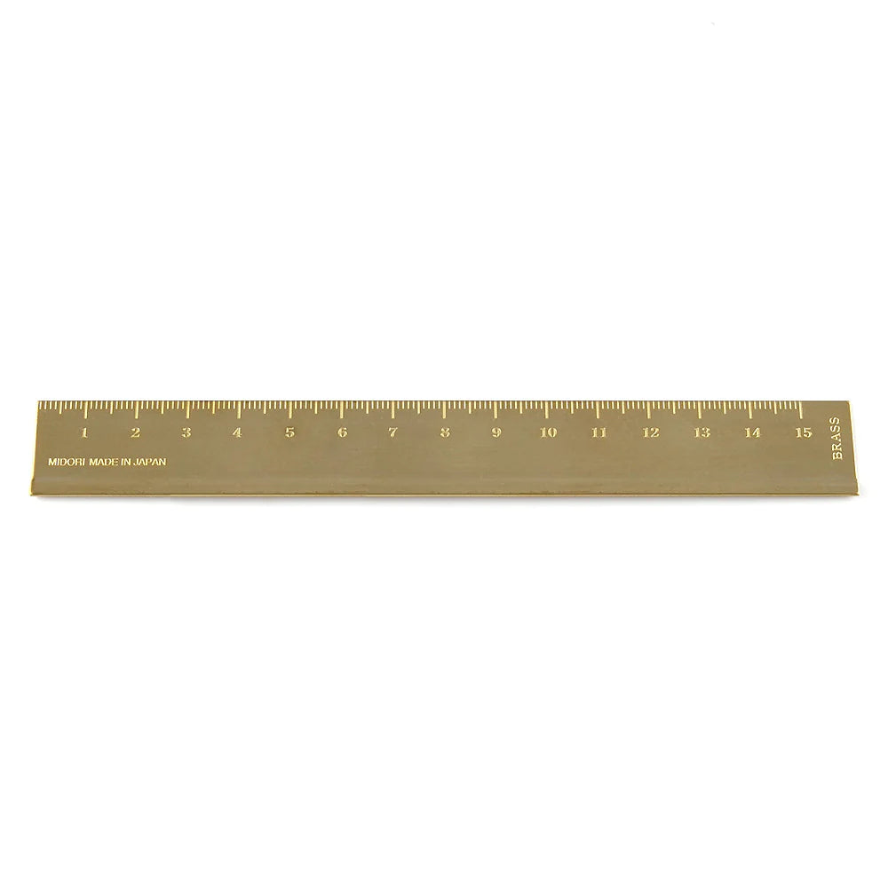 Traveler's Company Brass Ruler - Japansk Lineal i messing