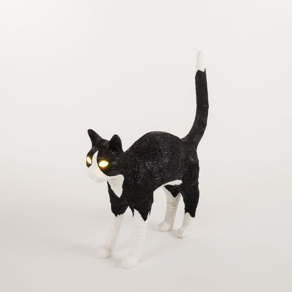 Seletti JOBBY Cat Lamp Black/White -  LED Lampe  Kat