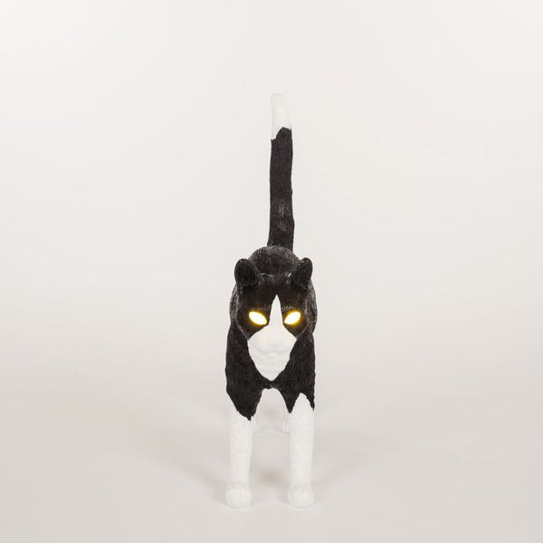 Seletti JOBBY Cat Lamp Black/White -  LED Lampe  Kat