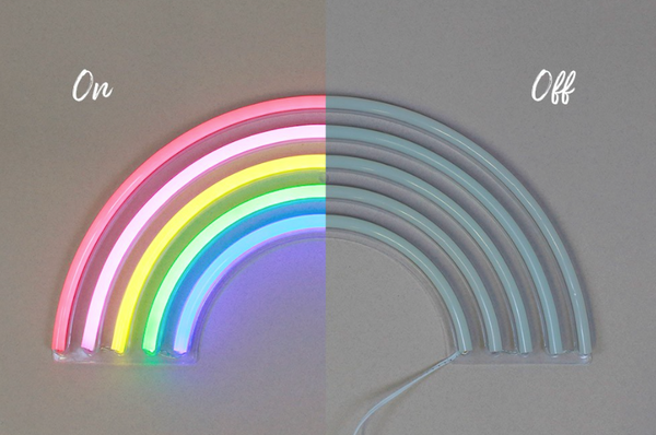 Neon Sign - Rainbow - Neonlampe Regnbue