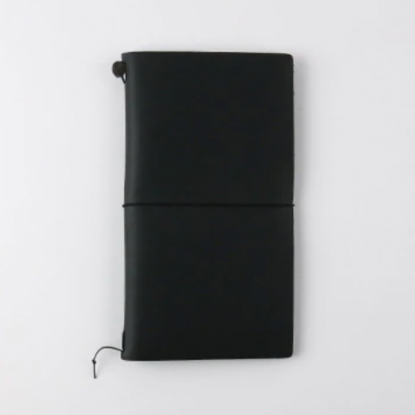Traveler's Company Traveler's Notebook Black - Notesbog med Cover I Læder