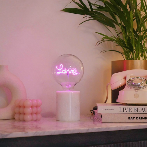 LED Text Bulb - Love