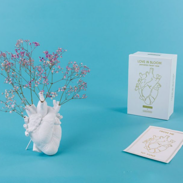 Seletti Love in The Bloom Vase - White - Organisk hjerte vase