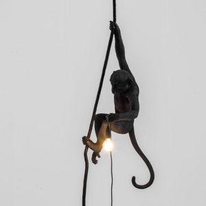 Seletti Monkey Lamp Black Ceiling Version - Abelampe Loftslampe- 3 uger leveringstid