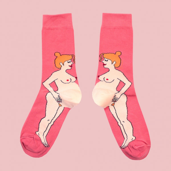 Coucou Suzette - Pregnant Woman Socks - White - Sokker