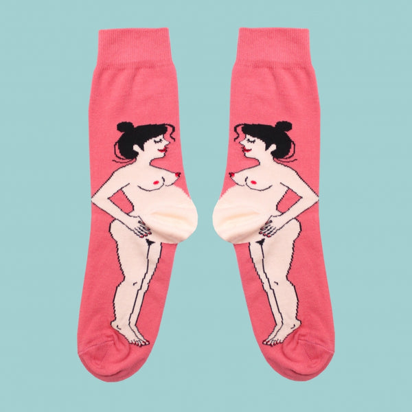 Coucou Suzette - Pregnant Woman Socks - White - Sokker